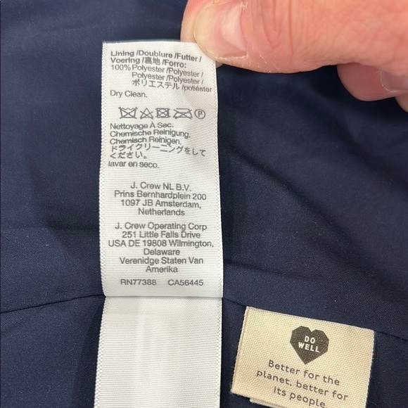 Madewell The Larsen Blazer in Drapeweave Navy Button Academia Jacket MP NWT - Picture 15 of 16